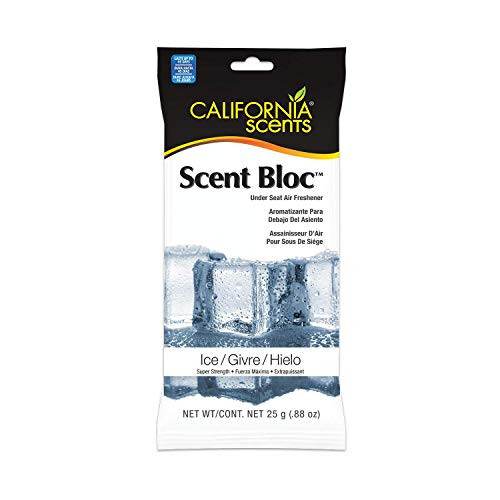 CALIFORNIA SCENTS Car Air Freshener, Power Bloc Car Odor Eliminator for Cars, Trucks, Ice, 0.88 Oz, 6 Pack - 2