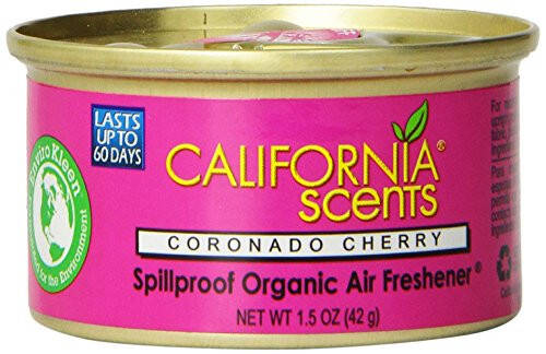 California Scents Spillproof Organic Air Freshener, Coronado Cherry, 1.5 Ounce Canister (Pack of 4) - 1