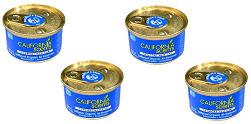 California Scents Spillproof Organic Air Freshener, Newport New Car, 1.5 Ounce Canister (Pack of 4) - 1