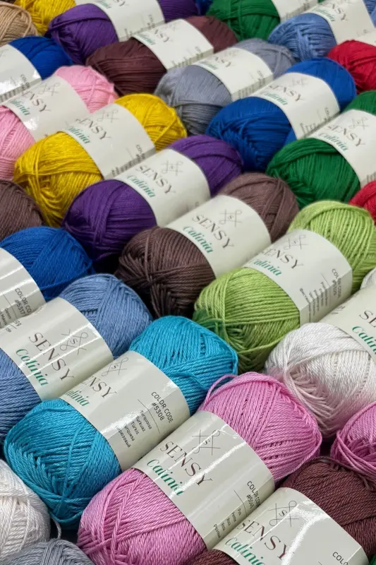 Calinia 100% Mercerized Cotton Crochet Yarn, Lace Yarn, Crochet Thread, Giza Egyptian Cotton Yarn Gray-Gray - 5