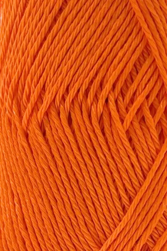 Calinia 100% Mercerized Cotton Knitting Yarn, Lace Yarn, Crochet Thread, Giza Egyptian Cotton Mercerized Yarn Orange-Orange - 2