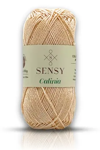 Calinia 100% Mercerized Cotton Knitting Yarn, Lace Yarn, Crochet Thread, Giza Egyptian Cotton Skin Color-Skin Color - 9
