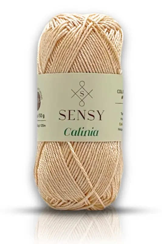 Calinia 100% Mercerized Cotton Knitting Yarn, Lace Yarn, Crochet Thread, Giza Egyptian Cotton Skin Color-Skin Color - 9