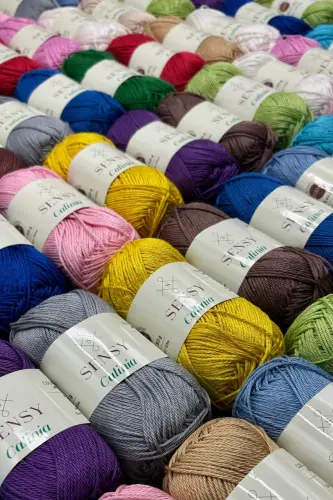 Calinia 100% Mercerized Cotton Knitting Yarn, Lace Yarn, Crochet Thread, Giza Egyptian Cotton Skin Color-Skin Color - 6