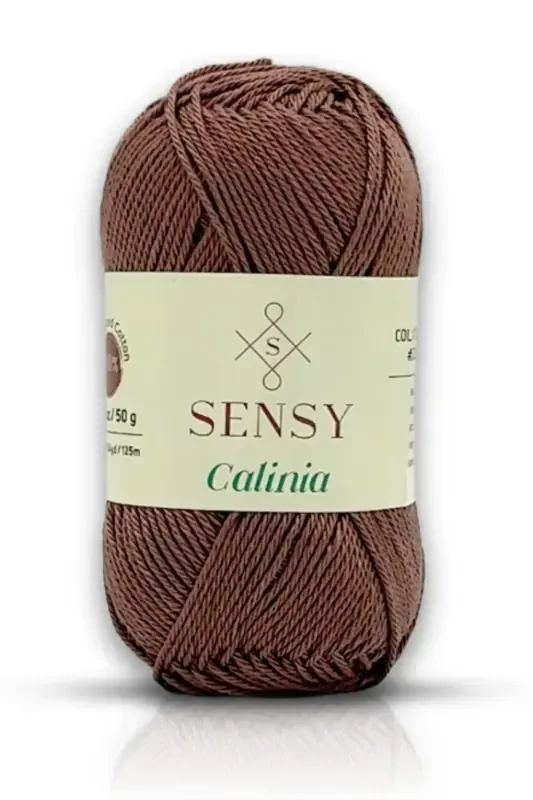 Calinia 100% Mercerized Cotton Knitting Yarn, Lace Yarn, Crochet Yarn, Giza Egyptian Cotton Yarn Mink - 5