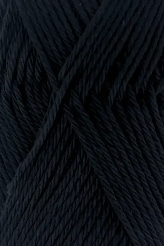Calinia 100% Mercerized Cotton Knitting Yarn, Lace Yarn, Giza Egyptian Cotton Lace Yarn Mercerized Yarn Black-Black - 2