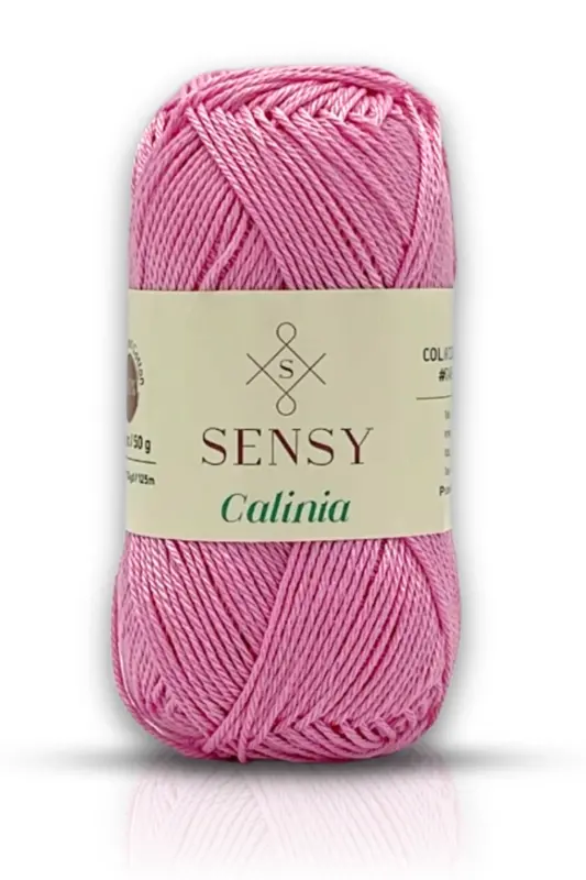 Calinia 100% Merserize Paxta O'rash Ip, To'r Ip, To'quv Ip, Giza Misr Paxta Ip Pushti-Pushti - SENSY