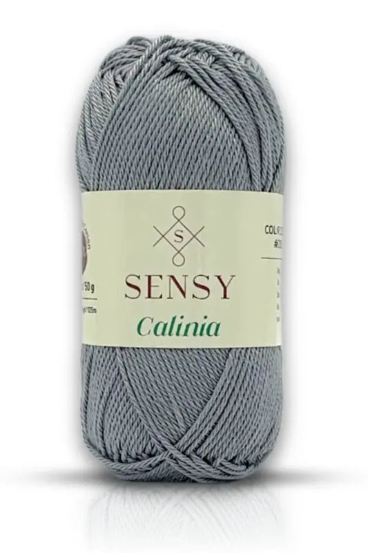 Calinia 100% Merserize Paxta To'quv Ip, Dantel Ip, To'quv Ip, Giza Misr Paxta Ip Kulrang-Kulrang - 1