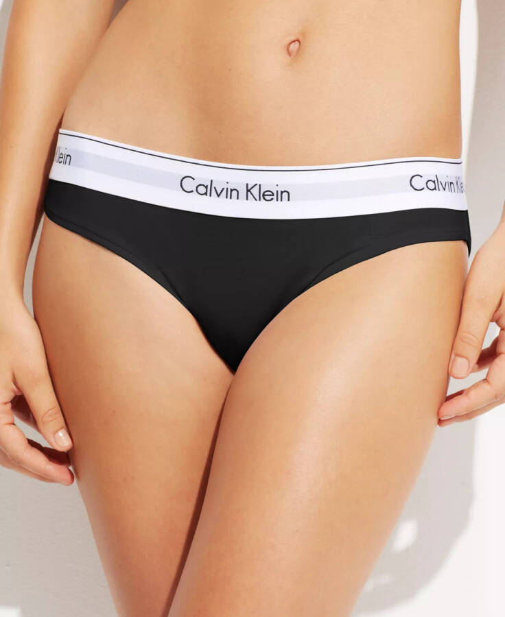 Calvin Klein Ayollar uchun Zamonaviy Paxta Bikini Ichki Kiyim F3787 Qora - 1