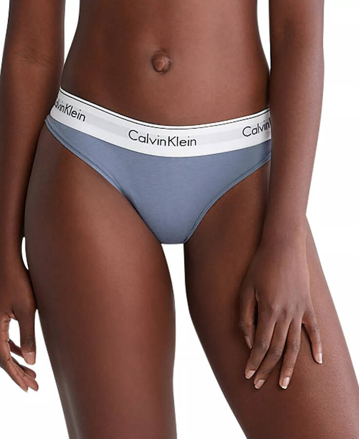 Calvin Klein Ayollar uchun Zamonaviy Paxta Bikini Ichki Kiyimlari F3787 Flint Stone - 1