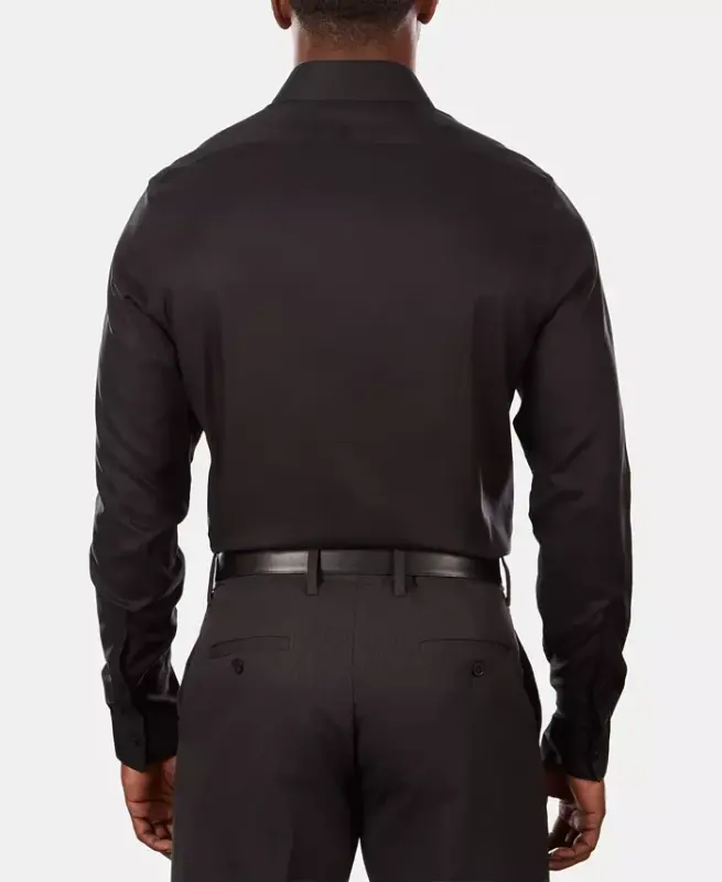 Calvin Klein erkaklar uchun Steel+ Slim-Fit dazmollanmaydigan cho'ziluvchan ish ko'ylagi - 2