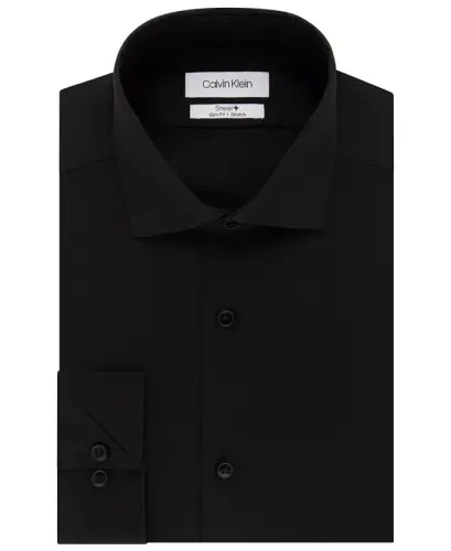 Calvin Klein erkaklar uchun Steel+ Slim-Fit dazmollanmaydigan cho'ziluvchan ish ko'ylagi - 3