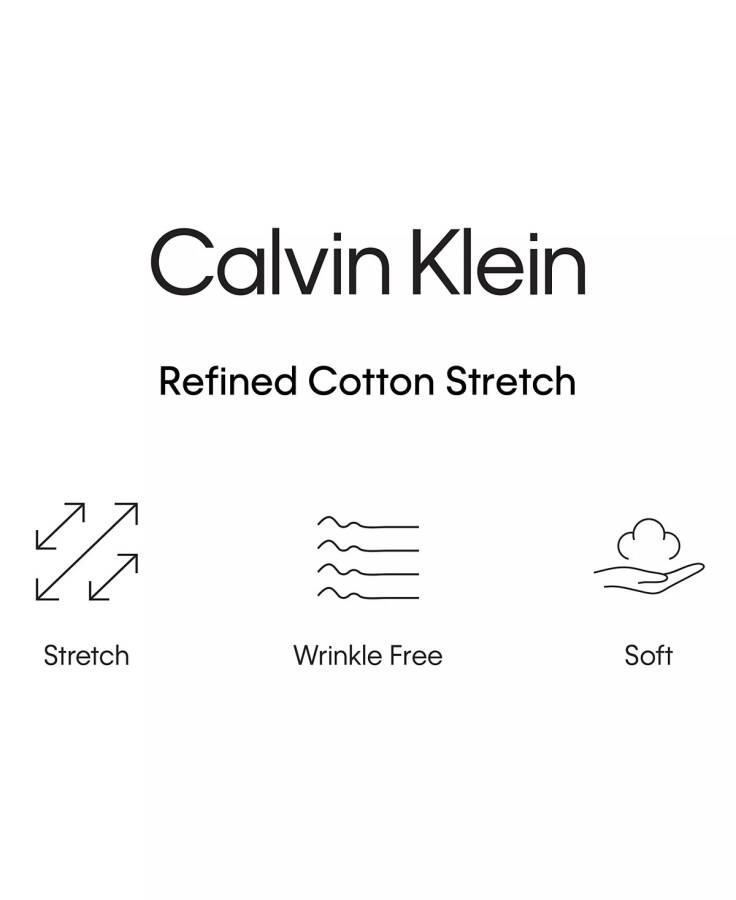 Calvin Klein Erkek Çelik Lacivert İnce Kesim Gömlek - 4