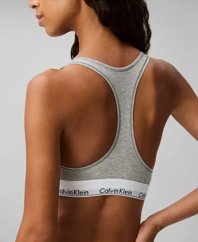 Calvin Klein Women's Modern Cotton Bralette F3785 - Grey Heather - 2