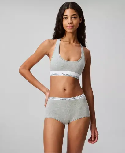 Calvin Klein Women's Modern Cotton Bralette F3785 - Grey Heather - 3