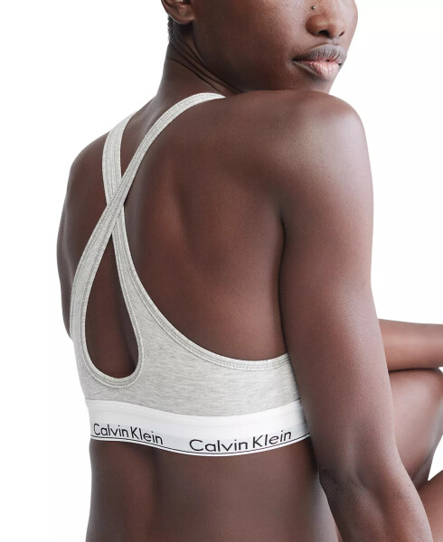 Calvin Klein Kadın Modern Pamuklu Dolgulu Bralet QF1654 Gri Melanj - 4