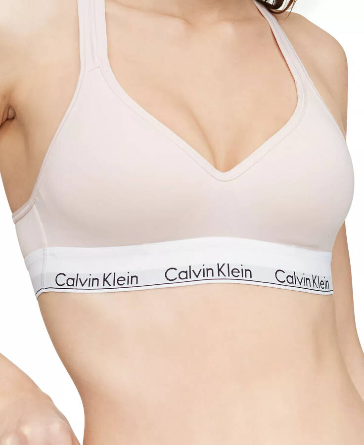 Calvin Klein Kadın Modern Pamuklu Dolgulu Bralet QF1654 Nymph's Thigh (Nude 5) - 3