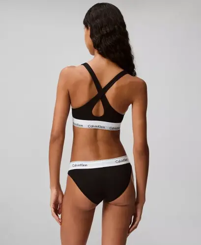 Calvin Klein Women's Modern Cotton Padded Bralette QF1654 - Black - 4