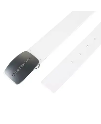 Calvin Klein Women's Jeans Casual Plaque Buckle Belt - 4