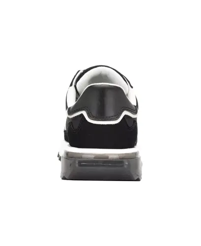 Calvin Klein Women's Magalee Casual Logo Bog'langan Krossovkalar-Qora, Kumush, Kulrang - 8