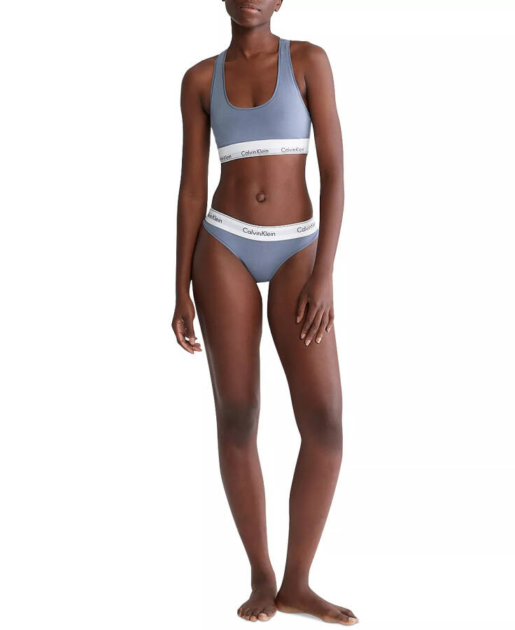 Calvin Klein Women's Modern Cotton Bikini Underwear F3787 Flint Stone - 4