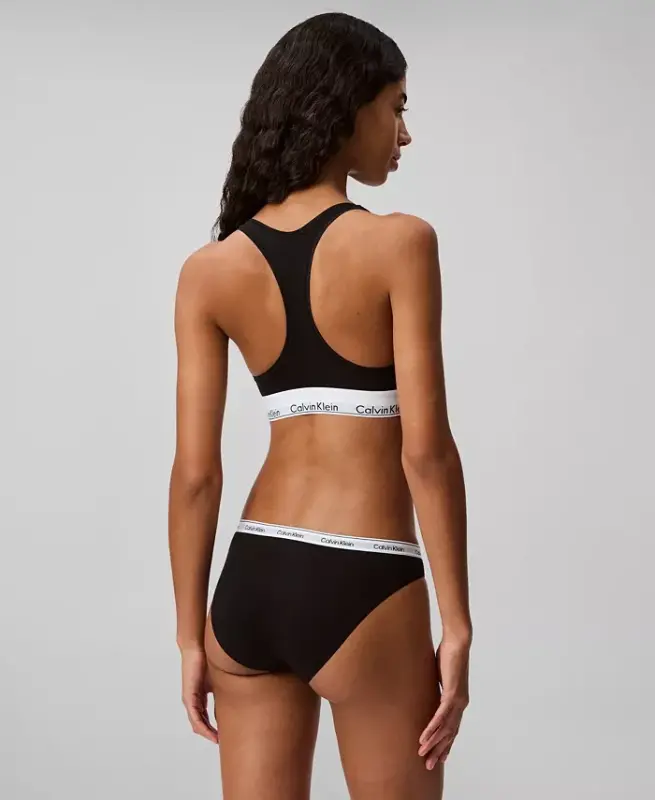Calvin Klein Women's Modern Cotton Bralette F3785 - Black - 4