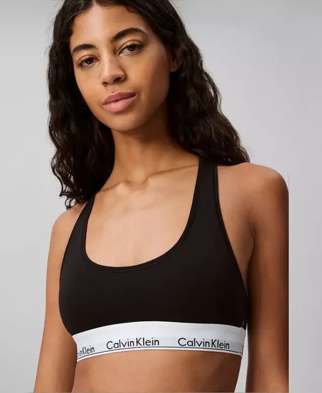Calvin Klein Women's Modern Cotton Bralette F3785 - Black - Calvin Klein