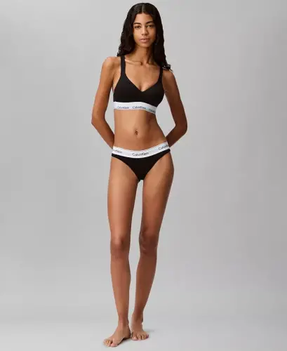 Calvin Klein Women's Modern Cotton Padded Bralette QF1654 - Black - 4