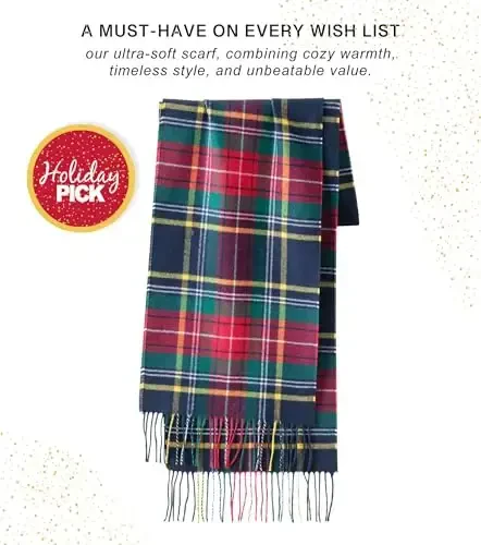 CALVIN & OLIVIA Lightweight Ultra-Soft Scarf - Perfect Holiday Gift for Men & Women - CALVIN (1)