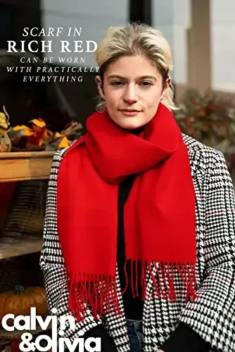 CALVIN & OLIVIA Lightweight Ultra-Soft Scarf - Perfect Holiday Gift for Men & Women - 6