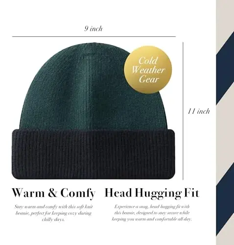 CALVIN & OLIVIA Lightweight Ultra-Soft Scarf with Hat - Perfect Holiday Gift for Men & Women - 4