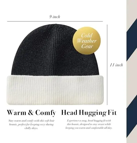 CALVIN & OLIVIA Lightweight Ultra-Soft Scarf with Hat - Perfect Holiday Gift for Men & Women - 3