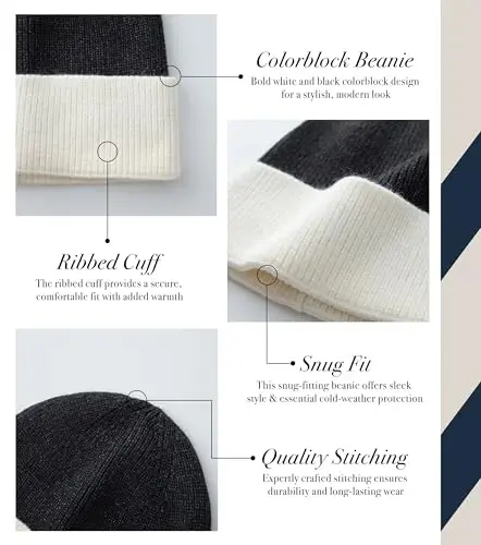 CALVIN & OLIVIA Lightweight Ultra-Soft Scarf with Hat - Perfect Holiday Gift for Men & Women - 5