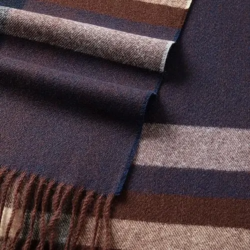 CALVIN & OLIVIA Women's Fall Winter Scarf Thick Classic Plaid Scarf Wrap Warmth Soft Oversized CasModazoneere Feel Scarves - 4