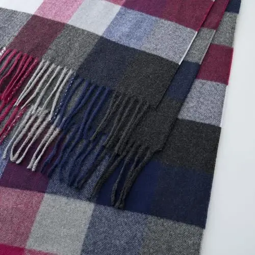 CALVIN & OLIVIA Women's Fall Winter Scarf Thick Classic Plaid Scarf Wrap Warmth Soft Oversized CasModazoneere Feel Scarves - 5