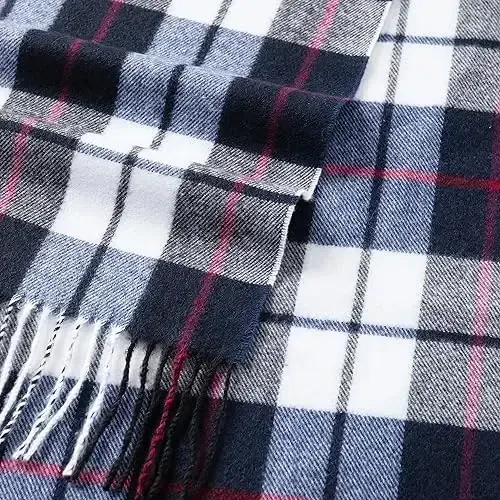 CALVIN & OLIVIA Women's Fall Winter Scarf Thick Classic Plaid Scarf Wrap Warmth Soft Oversized CasModazoneere Feel Scarves - 4