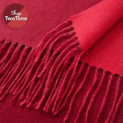 CALVIN & OLIVIA Women's Fall Winter Scarf Thick Classic Plaid Scarf Wrap Warmth Soft Oversized CasModazoneere Feel Scarves - 5