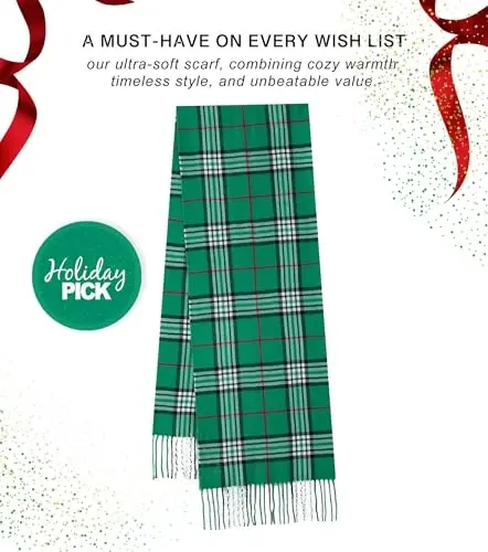 CALVIN & OLIVIA Ultra-Soft CasModazoneere Feel Scarf Winter Holiday Gift for Men & Women - 2