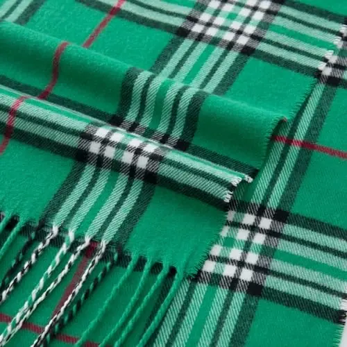 CALVIN & OLIVIA Women's Fall Winter Scarf Thick Classic Plaid Scarf Wrap Warmth Soft Oversized CasModazoneere Feel Scarves - 4