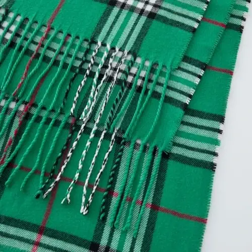 CALVIN & OLIVIA Women's Fall Winter Scarf Thick Classic Plaid Scarf Wrap Warmth Soft Oversized CasModazoneere Feel Scarves - 5