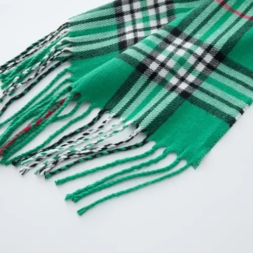 CALVIN & OLIVIA Women's Fall Winter Scarf Thick Classic Plaid Scarf Wrap Warmth Soft Oversized CasModazoneere Feel Scarves - 6