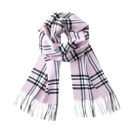 CALVIN & OLIVIA Women's Fall Winter Scarf Thick Classic Plaid Scarf Wrap Warmth Soft Oversized CasModazoneere Feel Scarves - 1