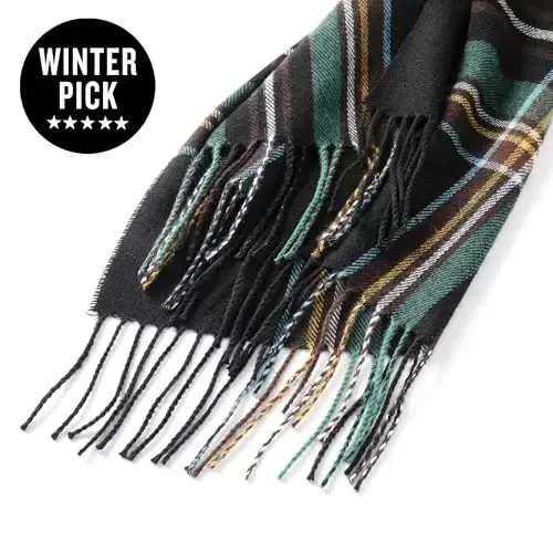 CALVIN & OLIVIA Lightweight Ultra-Soft Scarf - Perfect Holiday Gift for Men & Women - 6