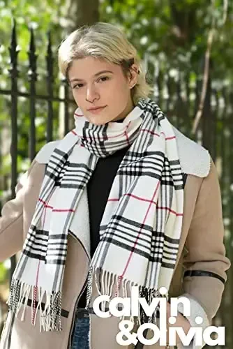 CALVIN & OLIVIA Lightweight Ultra-Soft Scarf - Perfect Holiday Gift for Men & Women - CALVIN & OLIVIA (1)