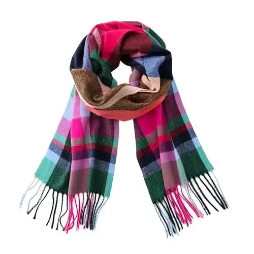 CALVIN & OLIVIA Lightweight Ultra-Soft Scarf - Perfect Holiday Gift for Men & Women 