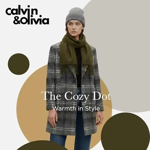 CALVIN & OLIVIA Lightweight Ultra-Soft Scarf - Perfect Holiday Gift for Men & Women - 5