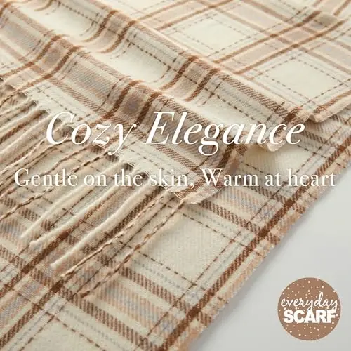 CALVIN & OLIVIA Lightweight Ultra-Soft Scarf - Perfect Holiday Gift for Men & Women - 4