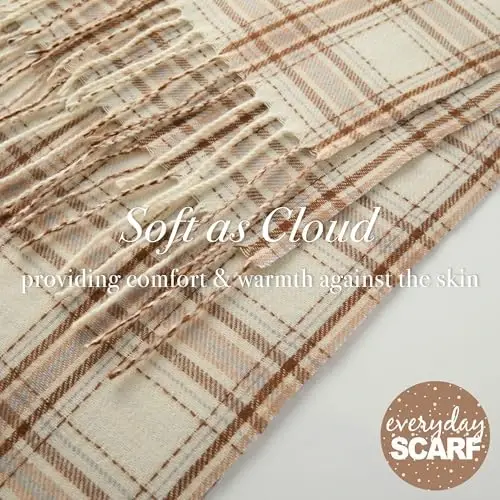 CALVIN & OLIVIA Lightweight Ultra-Soft Scarf - Perfect Holiday Gift for Men & Women - 5