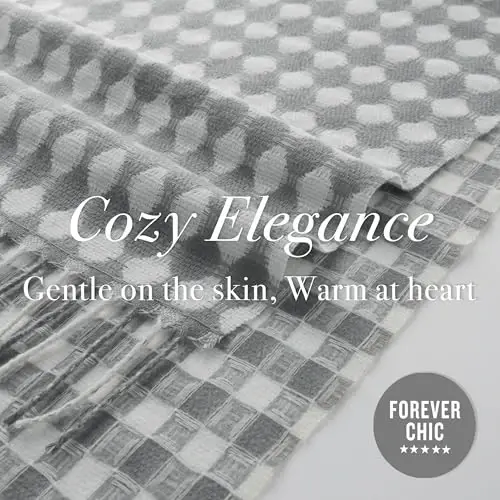 CALVIN & OLIVIA Lightweight Ultra-Soft Scarf - Perfect Holiday Gift for Men & Women - 4