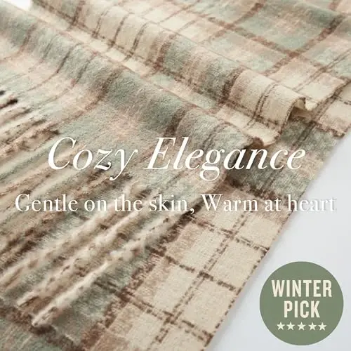 CALVIN & OLIVIA Lightweight Ultra-Soft Scarf - Perfect Holiday Gift for Men & Women - 4